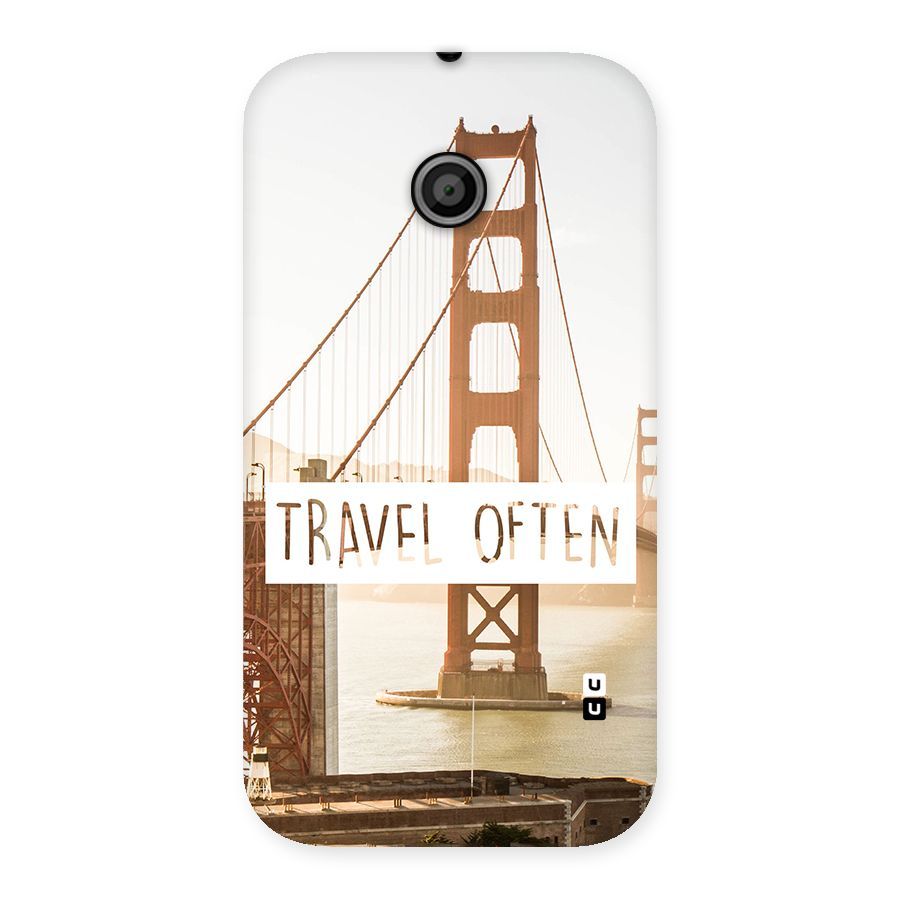 Travel Often Back Case for Moto E