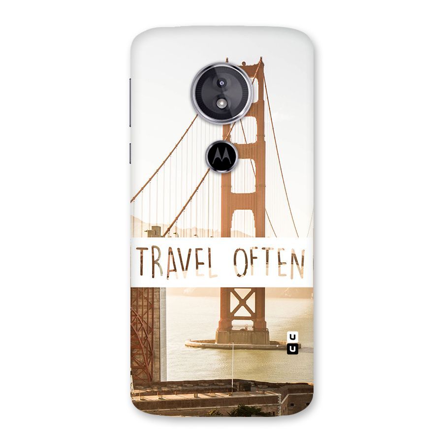 Travel Often Back Case for Moto E5