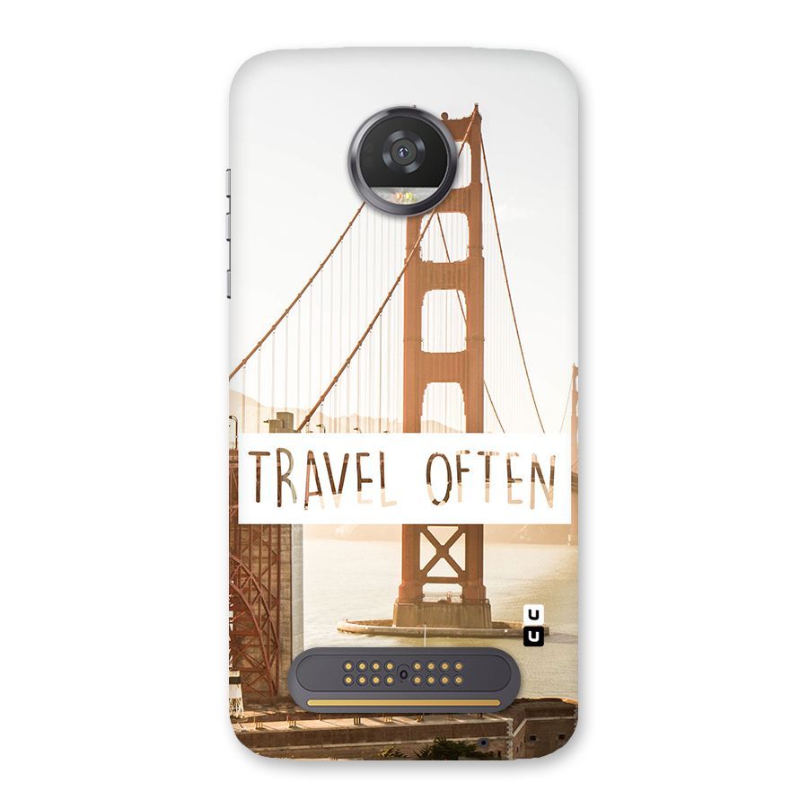 Travel Often Back Case for Moto Z2 Play