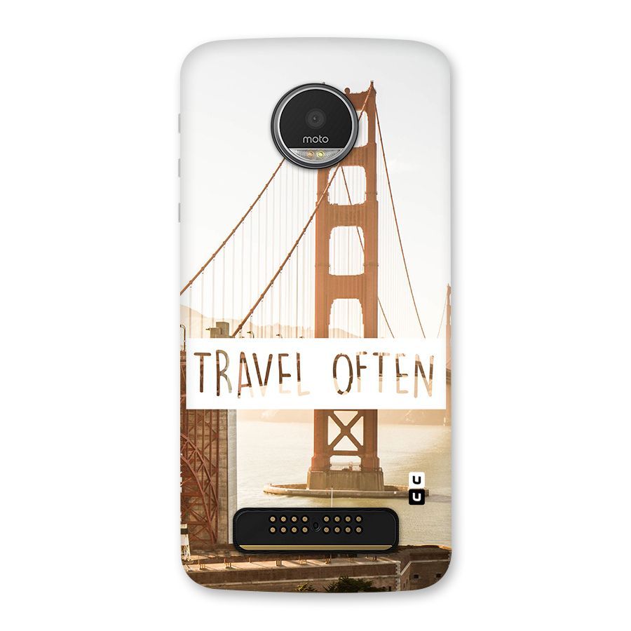 Travel Often Back Case for Moto Z Play