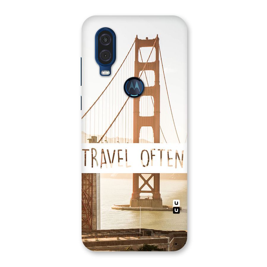 Travel Often Back Case for Motorola One Vision