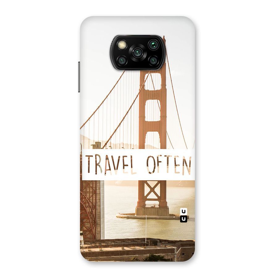 Travel Often Back Case for Poco X3