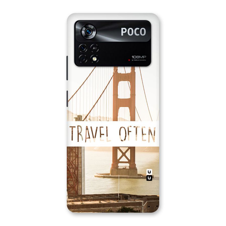 Travel Often Back Case for Poco X4 Pro 5G