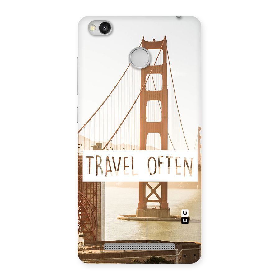 Travel Often Back Case for Redmi 3S Prime