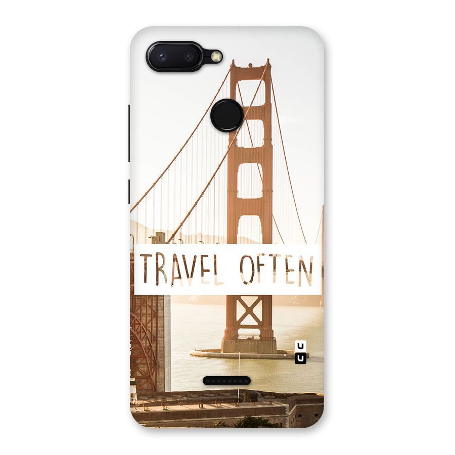 Travel Often Back Case for Redmi 6