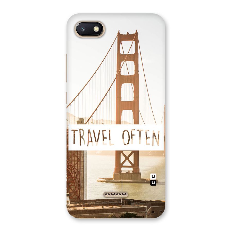 Travel Often Back Case for Redmi 6A