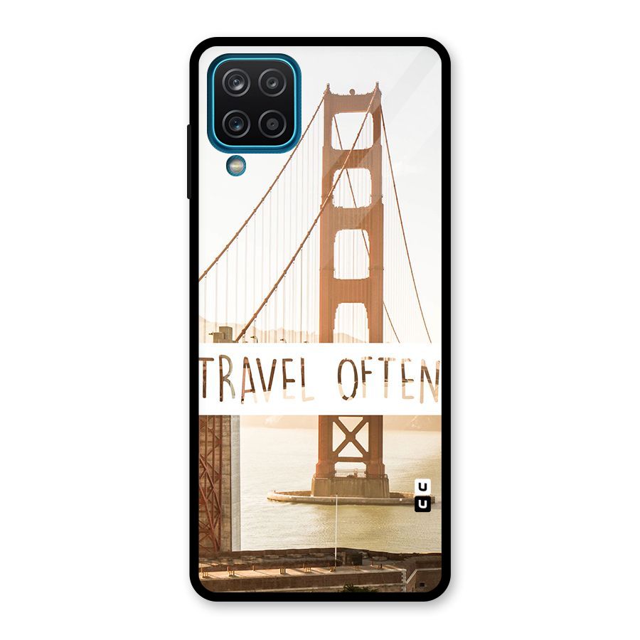 Travel Often Glass Back Case for Galaxy A12