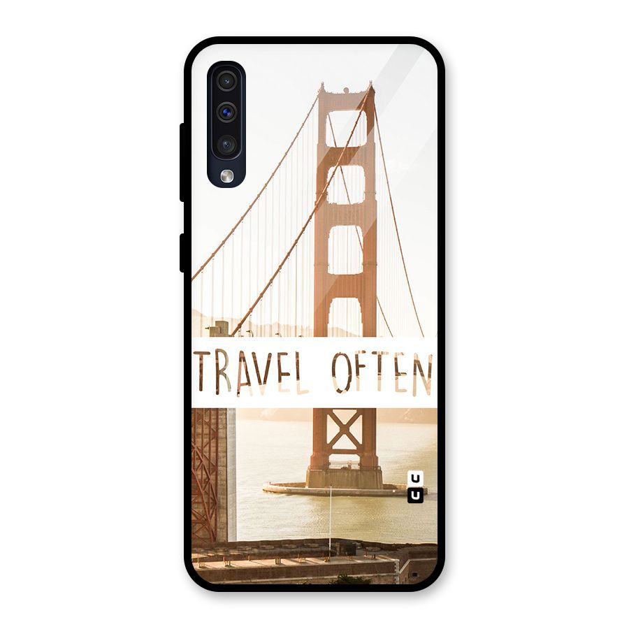 Travel Often Glass Back Case for Galaxy A50