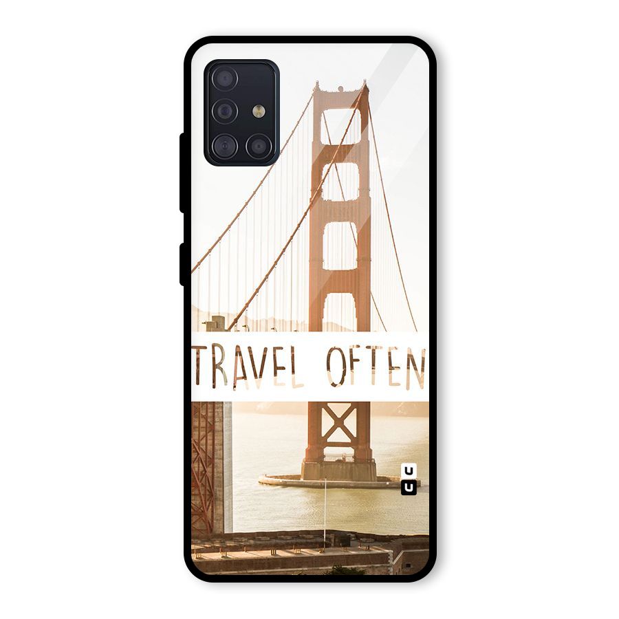 Travel Often Glass Back Case for Galaxy A51