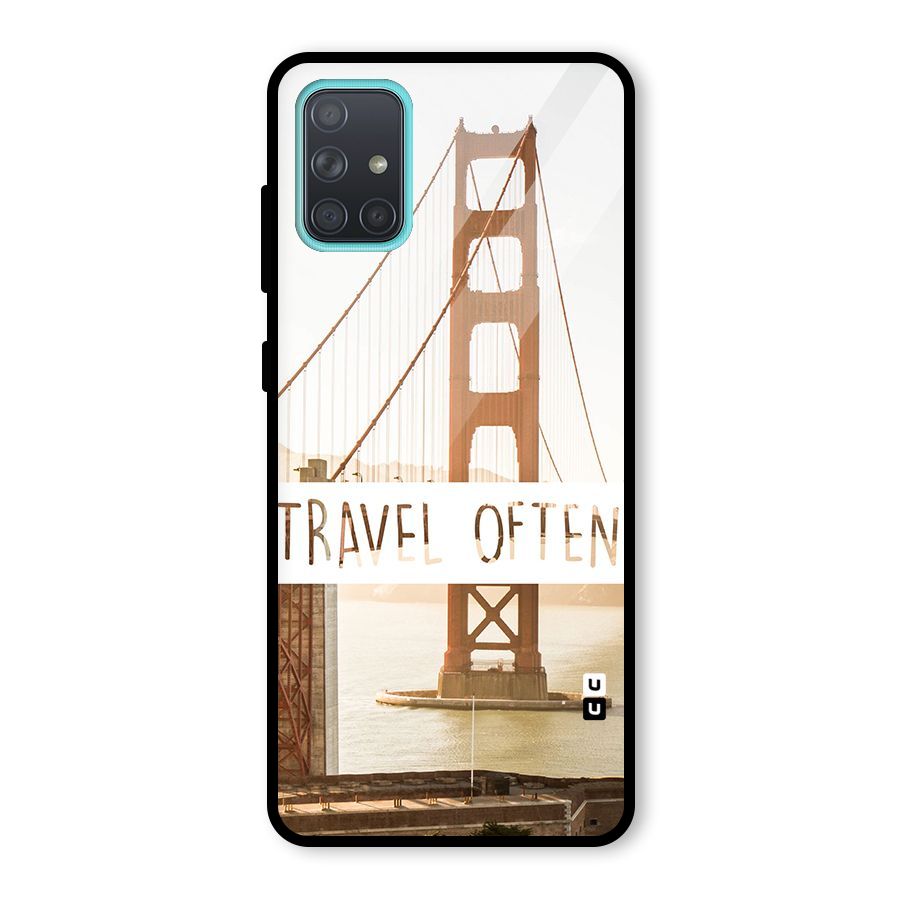 Travel Often Glass Back Case for Galaxy A71
