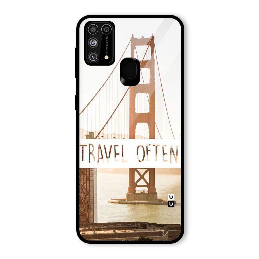 Travel Often Glass Back Case for Galaxy F41