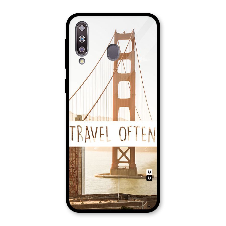 Travel Often Glass Back Case for Galaxy M30