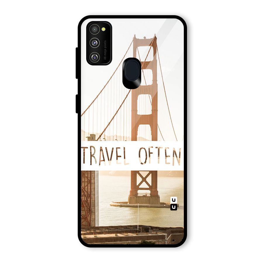 Travel Often Glass Back Case for Galaxy M30s