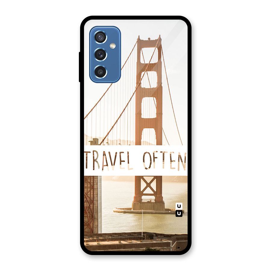 Travel Often Glass Back Case for Galaxy M52 5G