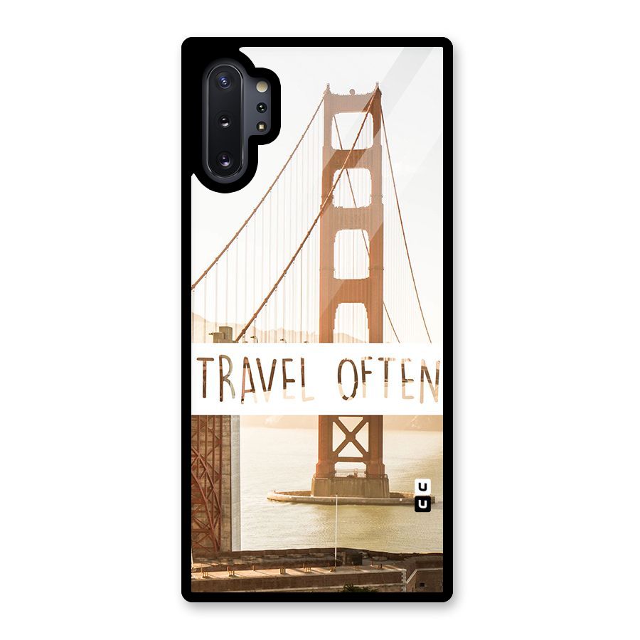 Travel Often Glass Back Case for Galaxy Note 10 Plus