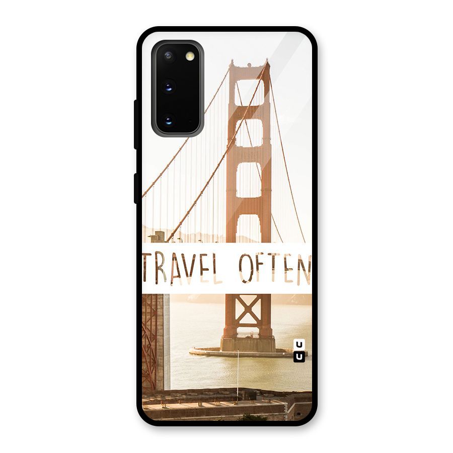Travel Often Glass Back Case for Galaxy S20