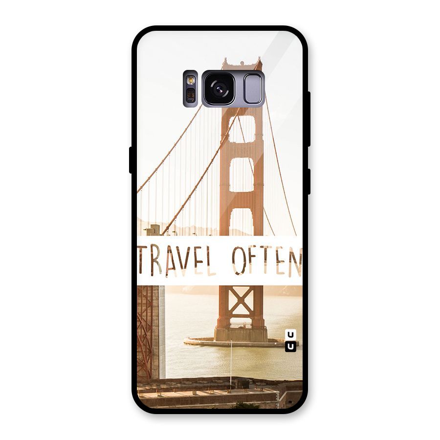Travel Often Glass Back Case for Galaxy S8