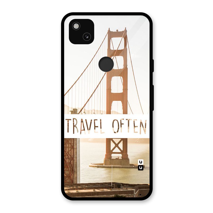 Travel Often Glass Back Case for Google Pixel 4a