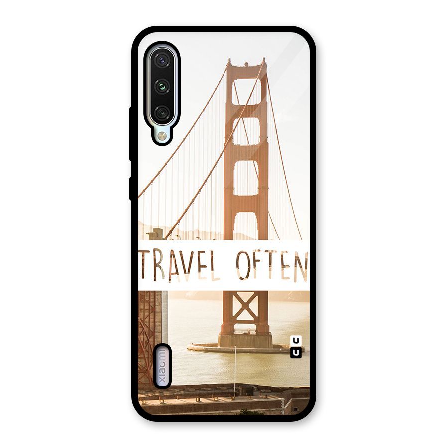 Travel Often Glass Back Case for Mi A3