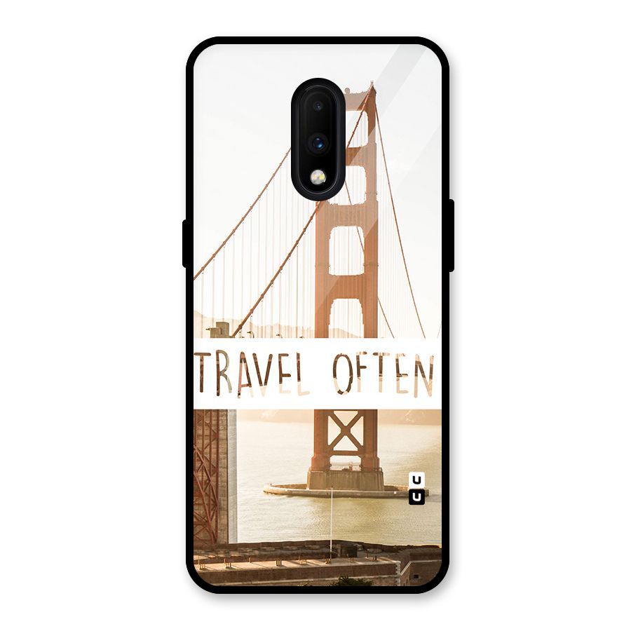 Travel Often Glass Back Case for OnePlus 7