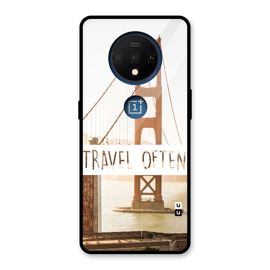 Travel Often Glass Back Case for OnePlus 7T