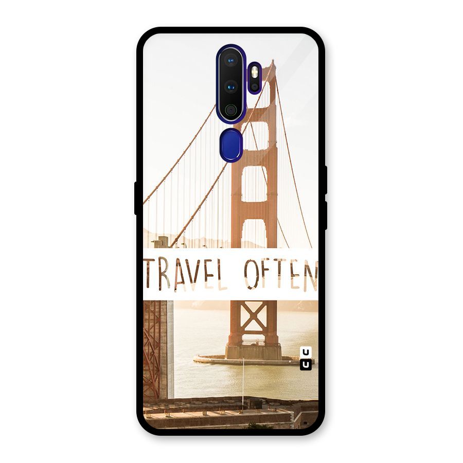 Travel Often Glass Back Case for Oppo A9 (2020)