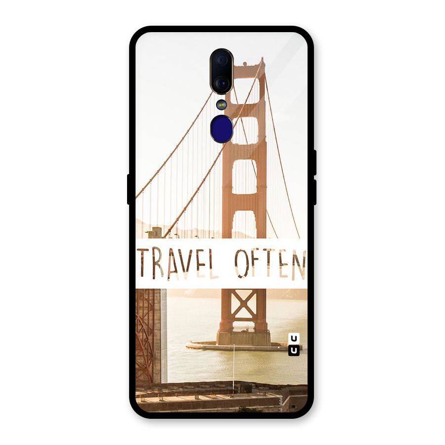 Travel Often Glass Back Case for Oppo F11