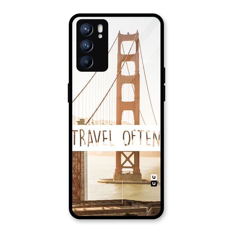Travel Often Glass Back Case for Oppo Reno6 5G