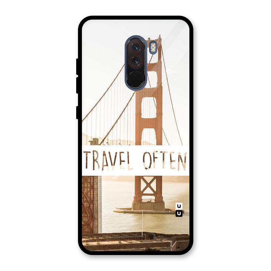 Travel Often Glass Back Case for Poco F1