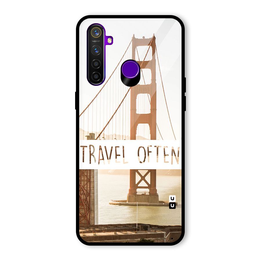 Travel Often Glass Back Case for Realme 5 Pro
