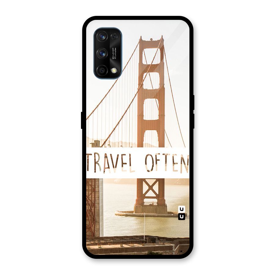 Travel Often Glass Back Case for Realme 7 Pro