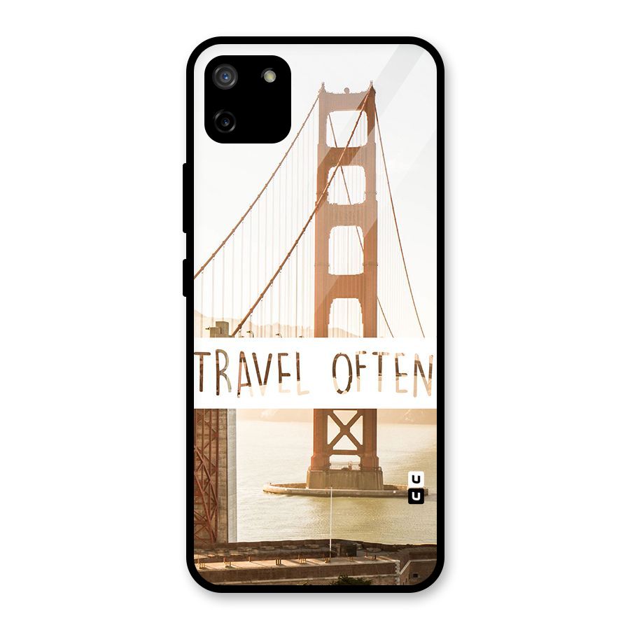 Travel Often Glass Back Case for Realme C11