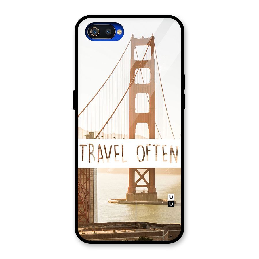 Travel Often Glass Back Case for Realme C2