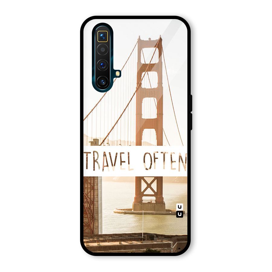 Travel Often Glass Back Case for Realme X3