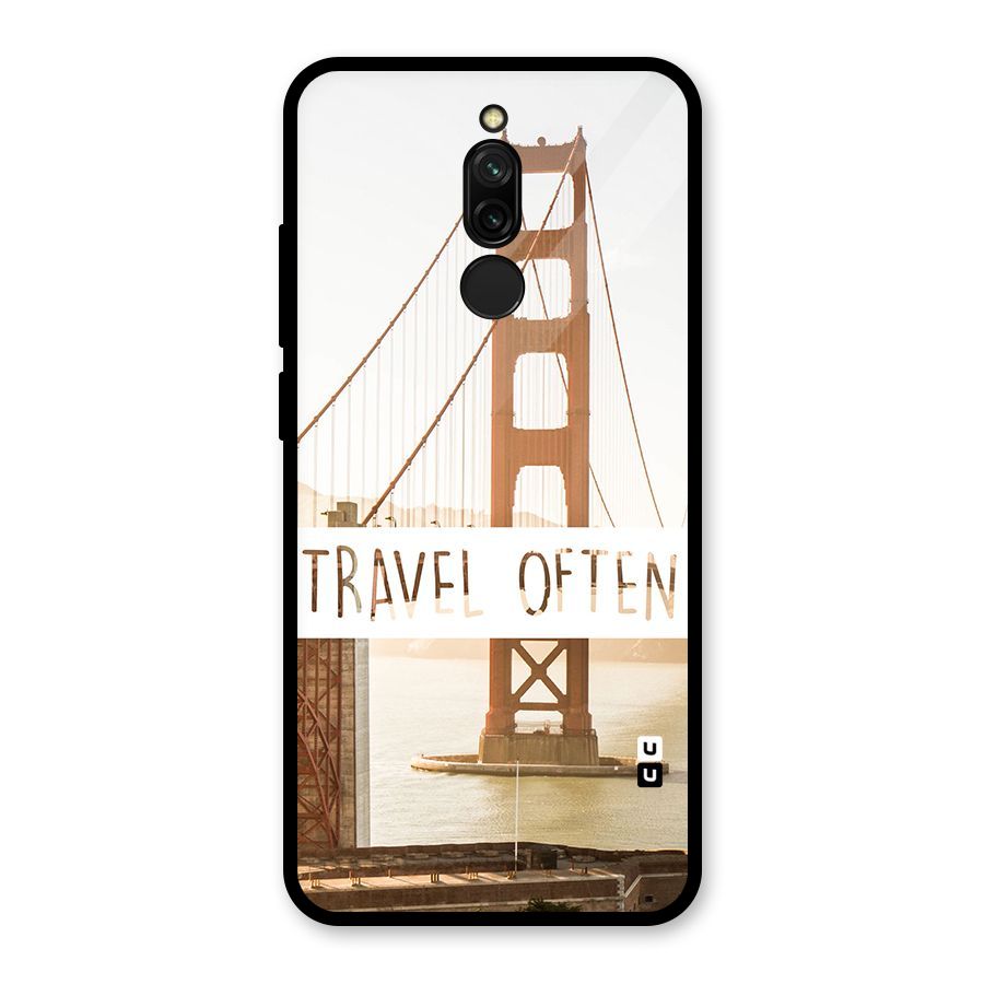 Travel Often Glass Back Case for Redmi 8