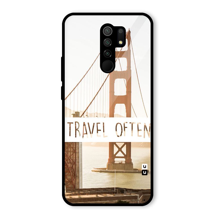 Travel Often Glass Back Case for Redmi 9 Prime