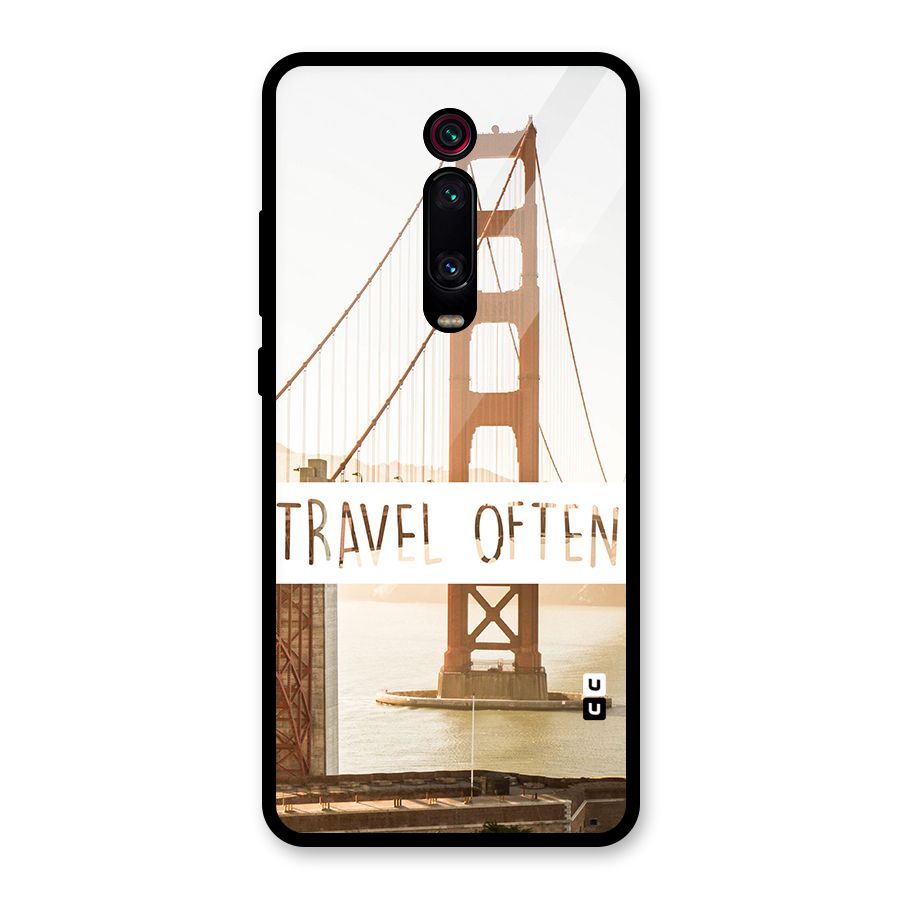 Travel Often Glass Back Case for Redmi K20 Pro