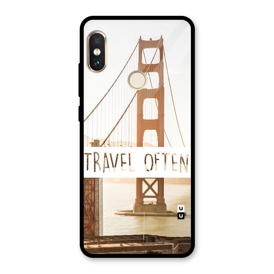 Travel Often Glass Back Case for Redmi Note 5 Pro