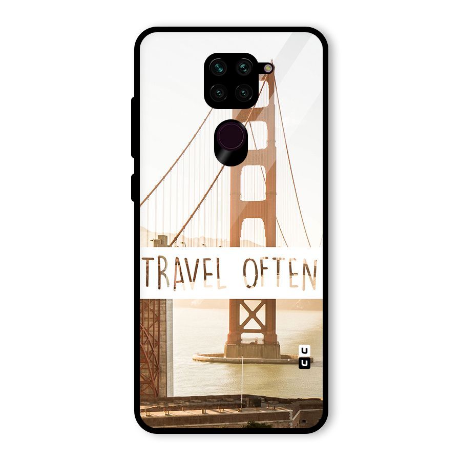 Travel Often Glass Back Case for Redmi Note 9