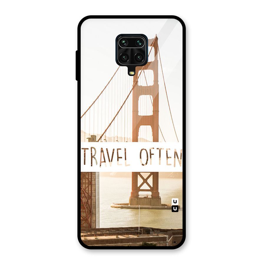 Travel Often Glass Back Case for Redmi Note 9 Pro Max