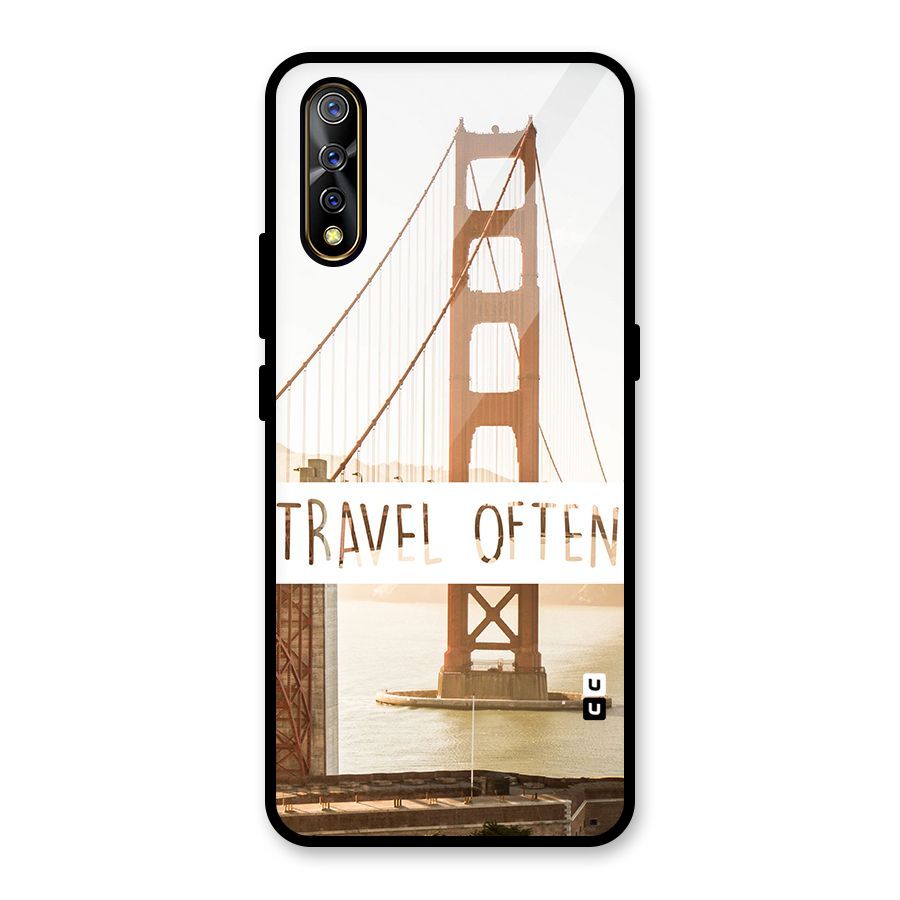 Travel Often Glass Back Case for Vivo S1