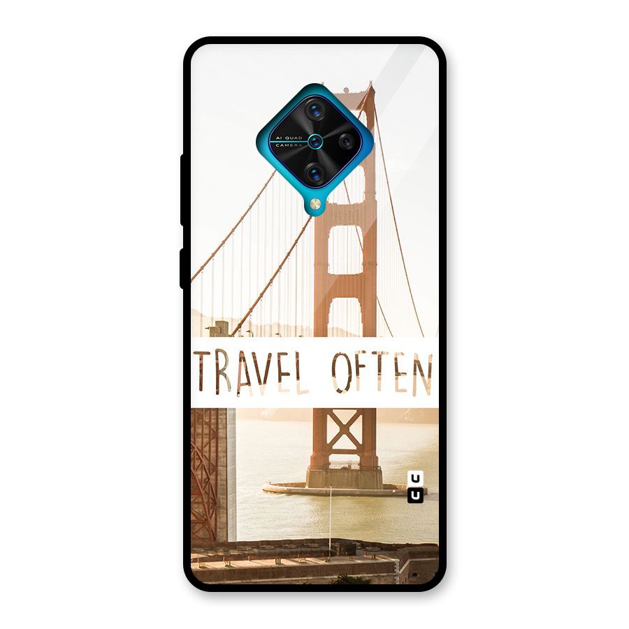 Travel Often Glass Back Case for Vivo S1 Pro