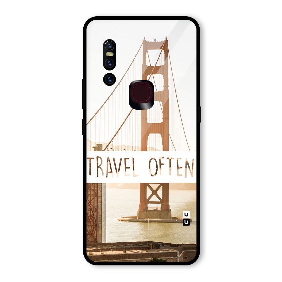 Travel Often Glass Back Case for Vivo V15