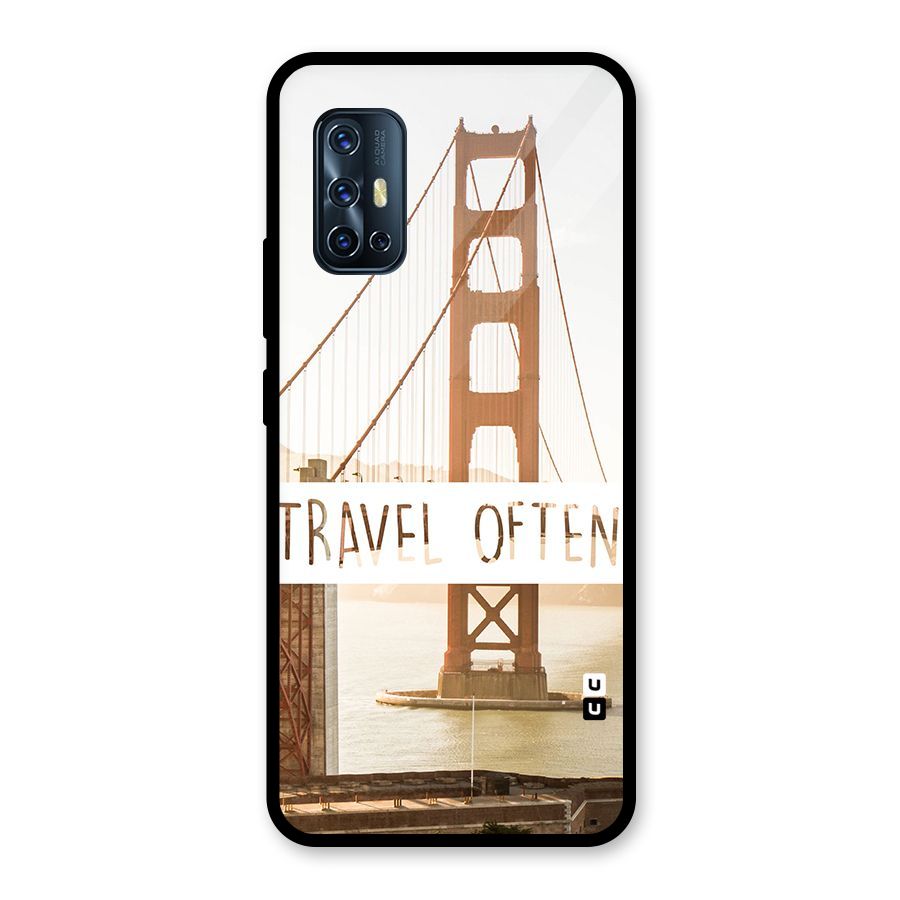 Travel Often Glass Back Case for Vivo V17