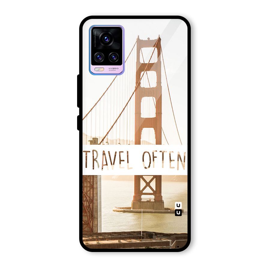 Travel Often Glass Back Case for Vivo V20 Pro