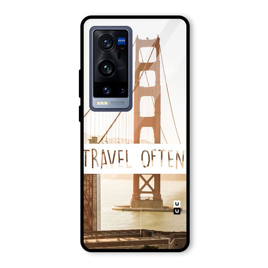Travel Often Glass Back Case for Vivo X60 Pro Plus