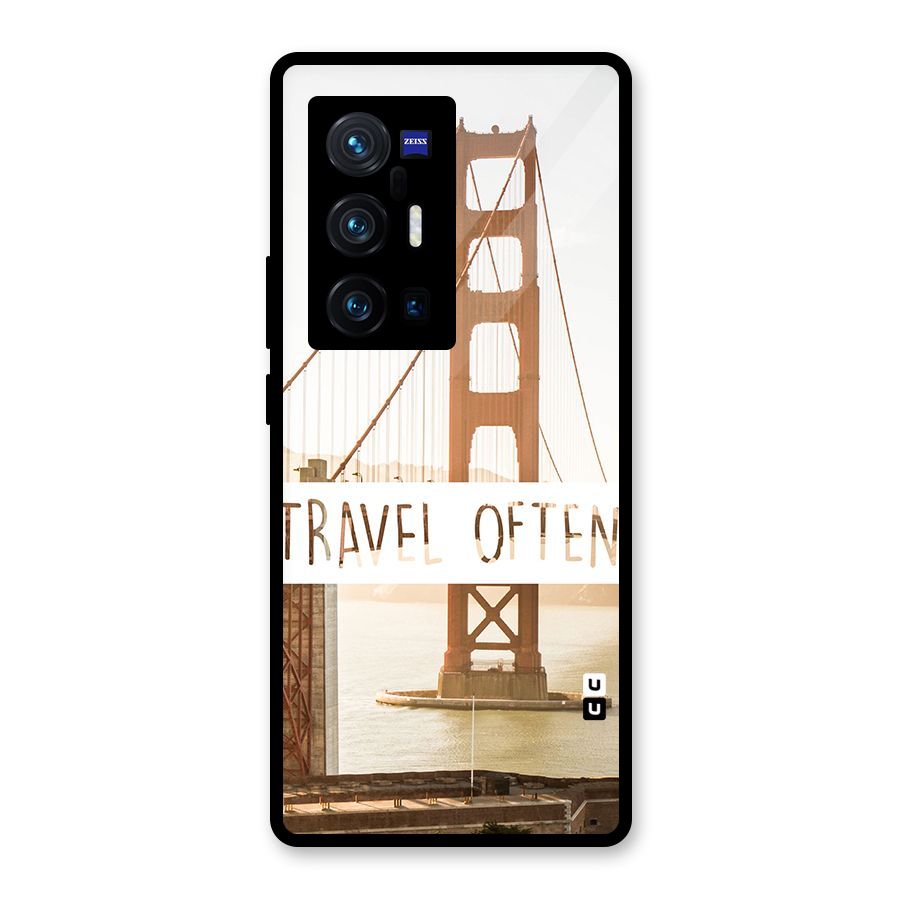 Travel Often Glass Back Case for Vivo X70 Pro Plus