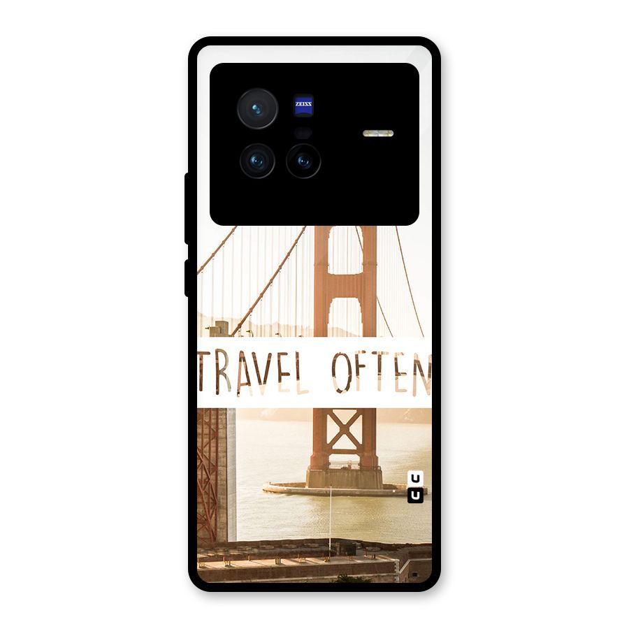 Travel Often Glass Back Case for Vivo X80