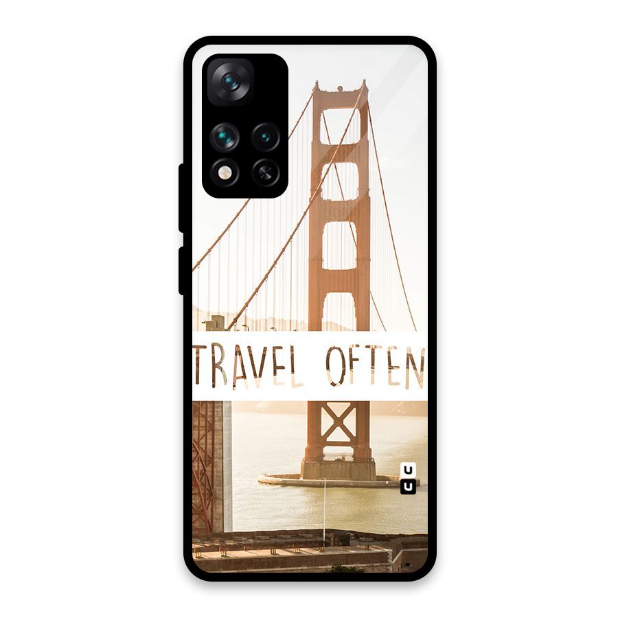 Travel Often Glass Back Case for Xiaomi 11i HyperCharge 5G