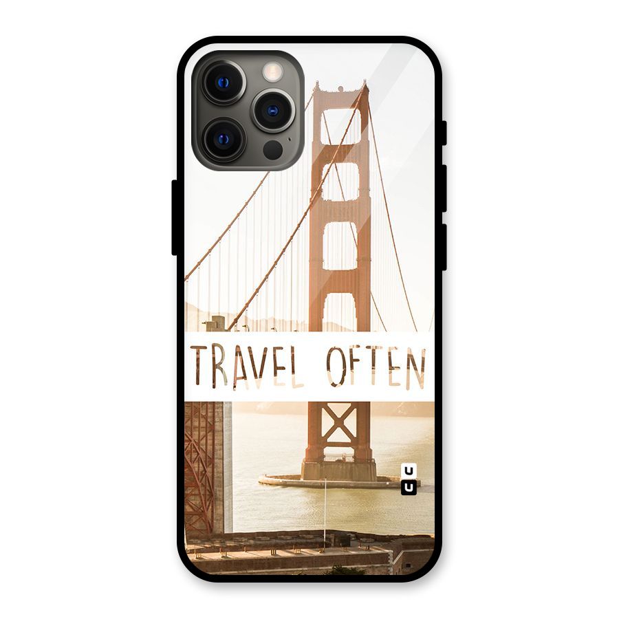 Travel Often Glass Back Case for iPhone 12 Pro Max